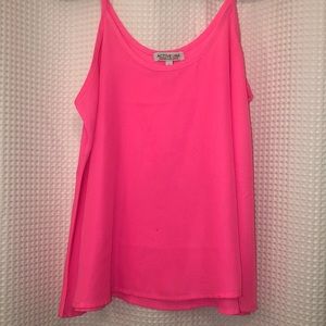 Hot pink tank
